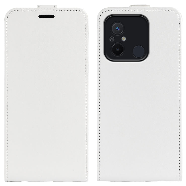 For Xiaomi Redmi 12C R64 Texture Single Vertical Flip Leather Phone Case, For Xiaomi Redmi 12C