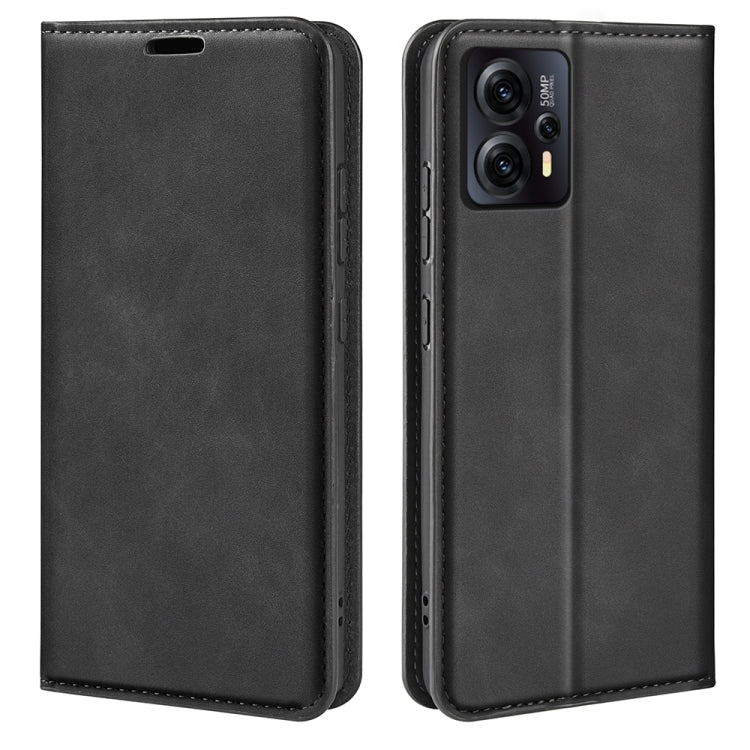 For Motorola Moto E13 Retro-skin  Magnetic Suction Leather Phone Case, For Motorola Moto E13