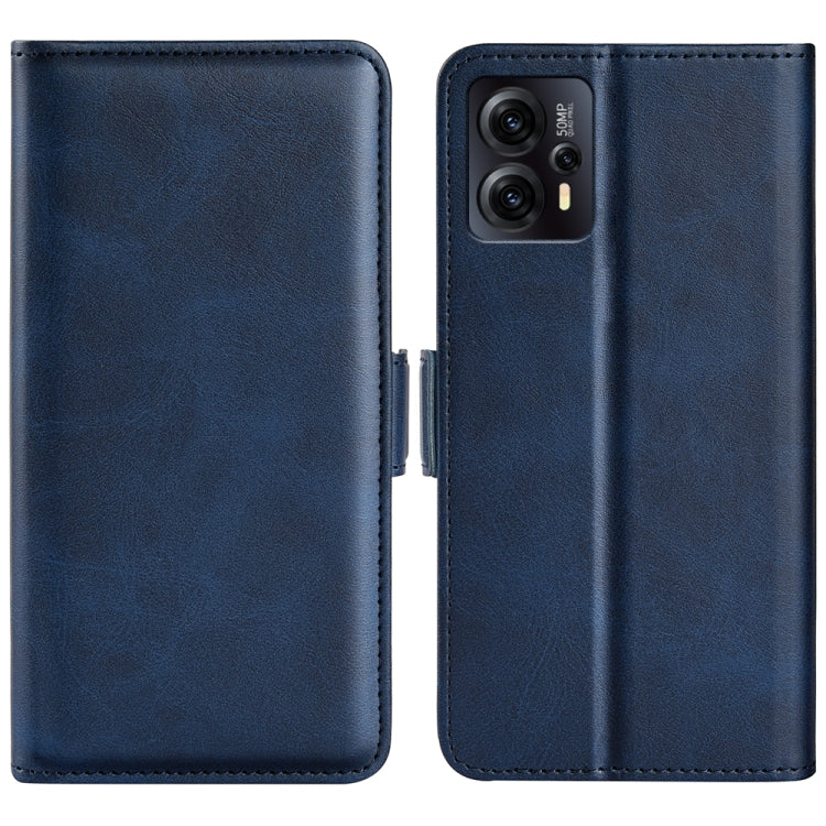 For Motorola Moto E13 Dual-side Magnetic Buckle Horizontal Flip Leather Phone Case, For Motorola Moto E13