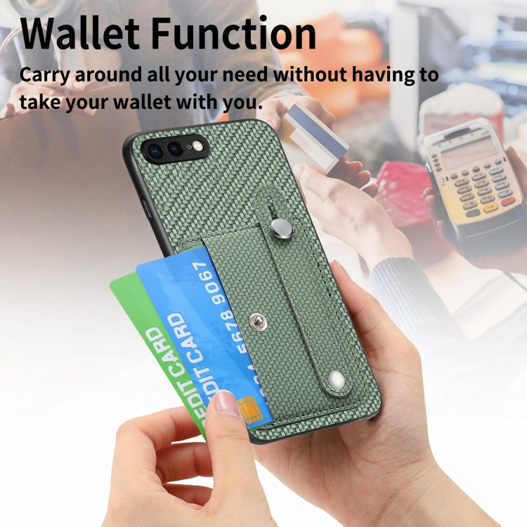 Wristband Kickstand Card Wallet Back Cover Phone Case with Tool Knife, For iPhone SE 2022 / 2020 / 7 / 8, For iPhone 7 Plus / 8 Plus, For iPhone 6 / 6s, For  iPhone 6 Plus / 6s Plus