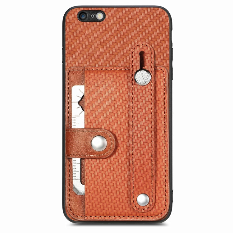 Wristband Kickstand Card Wallet Back Cover Phone Case with Tool Knife, For iPhone SE 2022 / 2020 / 7 / 8, For iPhone 7 Plus / 8 Plus, For iPhone 6 / 6s, For  iPhone 6 Plus / 6s Plus