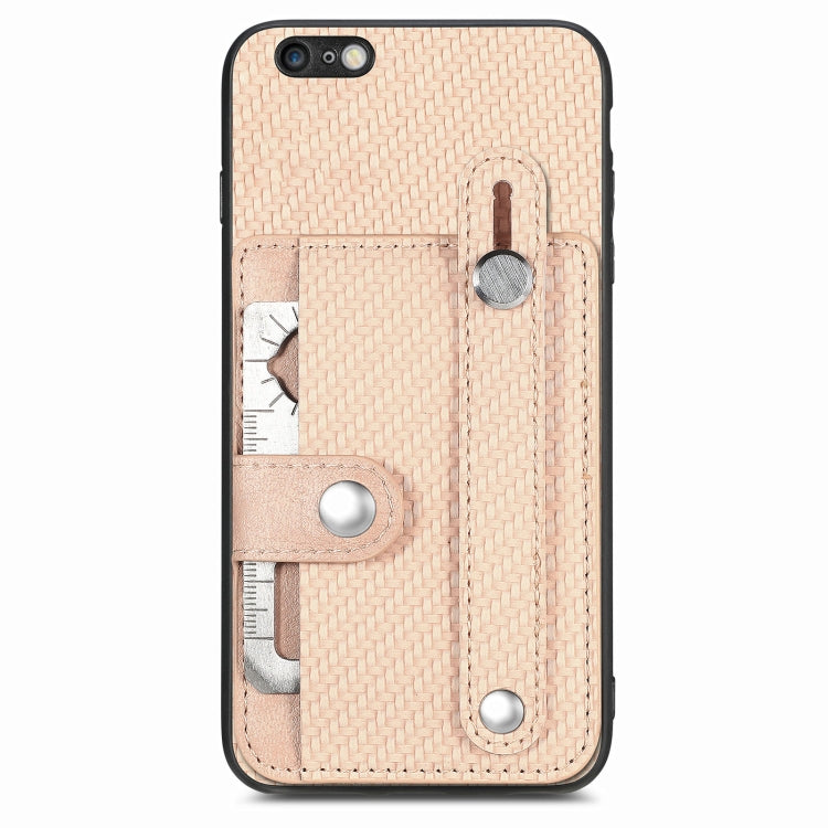 Wristband Kickstand Card Wallet Back Cover Phone Case with Tool Knife, For iPhone SE 2022 / 2020 / 7 / 8, For iPhone 7 Plus / 8 Plus, For iPhone 6 / 6s, For  iPhone 6 Plus / 6s Plus