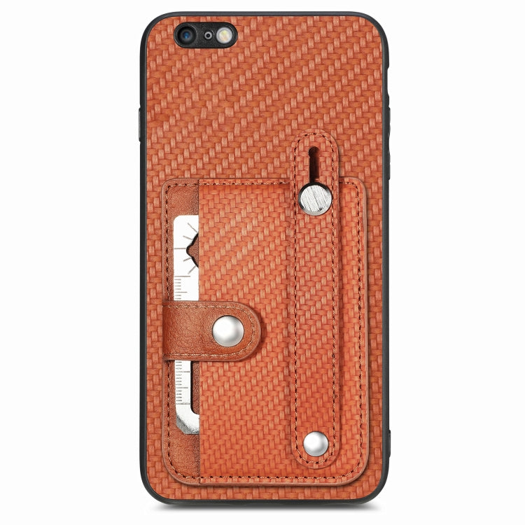 Wristband Kickstand Card Wallet Back Cover Phone Case with Tool Knife, For iPhone SE 2022 / 2020 / 7 / 8, For iPhone 7 Plus / 8 Plus, For iPhone 6 / 6s, For  iPhone 6 Plus / 6s Plus