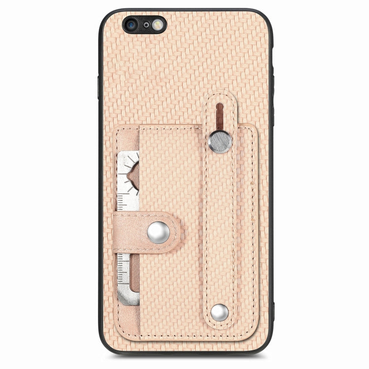 Wristband Kickstand Card Wallet Back Cover Phone Case with Tool Knife, For iPhone SE 2022 / 2020 / 7 / 8, For iPhone 7 Plus / 8 Plus, For iPhone 6 / 6s, For  iPhone 6 Plus / 6s Plus