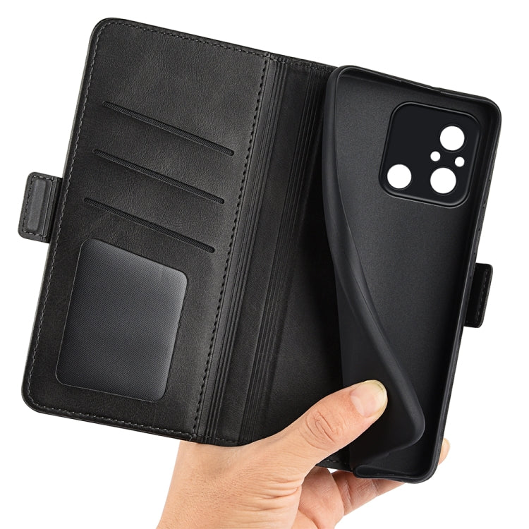 For Xiaomi Redmi 12C Dual-side Magnetic Buckle Horizontal Flip Leather Phone Case, For Xiaomi Redmi 12C