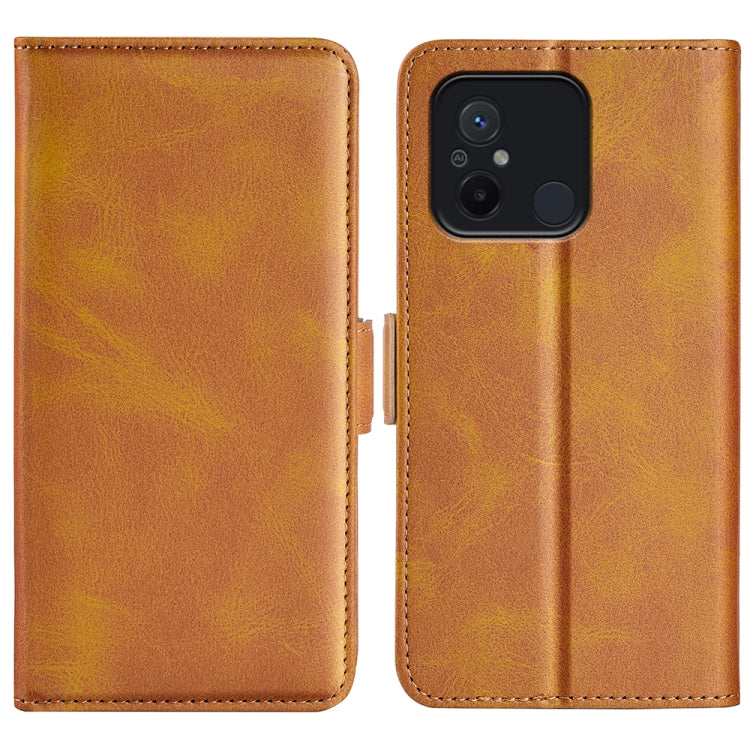 For Xiaomi Redmi 12C Dual-side Magnetic Buckle Horizontal Flip Leather Phone Case, For Xiaomi Redmi 12C