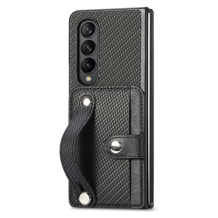 Wristband Kickstand Card Wallet Back Cover Phone Case, For Samsung Galaxy Z Fold4, For Samsung Galaxy Z Fold3, For Samsung Galaxy Z Fold2, For Samsung Galaxy Z Flip4, For Samsung Galaxy Z Flip3 5G, For Samsung Galaxy Z Flip 5G, For OPPO Find N2 Flip