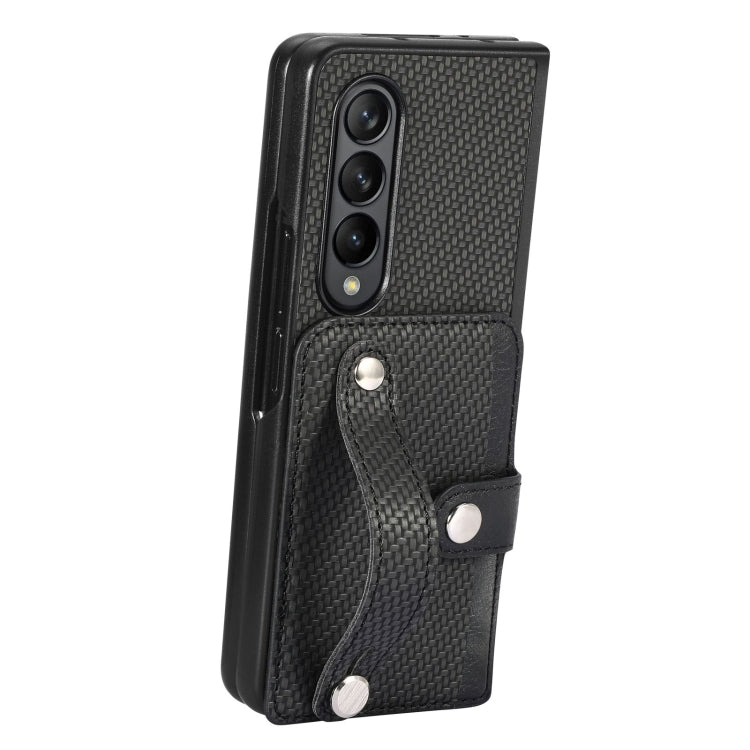Wristband Kickstand Card Wallet Back Cover Phone Case, For Samsung Galaxy Z Fold4, For Samsung Galaxy Z Fold3, For Samsung Galaxy Z Fold2, For Samsung Galaxy Z Flip4, For Samsung Galaxy Z Flip3 5G, For Samsung Galaxy Z Flip 5G, For OPPO Find N2 Flip