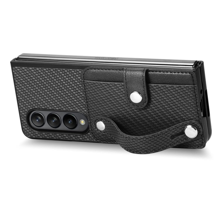 Wristband Kickstand Card Wallet Back Cover Phone Case, For Samsung Galaxy Z Fold4, For Samsung Galaxy Z Fold3, For Samsung Galaxy Z Fold2, For Samsung Galaxy Z Flip4, For Samsung Galaxy Z Flip3 5G, For Samsung Galaxy Z Flip 5G, For OPPO Find N2 Flip