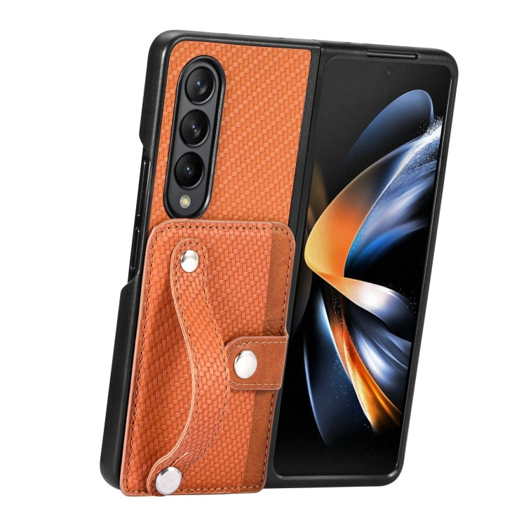 Wristband Kickstand Card Wallet Back Cover Phone Case, For Samsung Galaxy Z Fold4, For Samsung Galaxy Z Fold3, For Samsung Galaxy Z Fold2, For Samsung Galaxy Z Flip4, For Samsung Galaxy Z Flip3 5G, For Samsung Galaxy Z Flip 5G, For OPPO Find N2 Flip