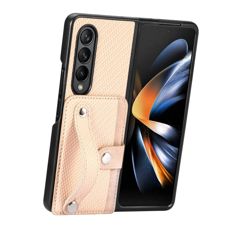 Wristband Kickstand Card Wallet Back Cover Phone Case, For Samsung Galaxy Z Fold4, For Samsung Galaxy Z Fold3, For Samsung Galaxy Z Fold2, For Samsung Galaxy Z Flip4, For Samsung Galaxy Z Flip3 5G, For Samsung Galaxy Z Flip 5G, For OPPO Find N2 Flip
