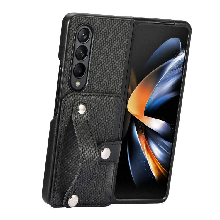 Wristband Kickstand Card Wallet Back Cover Phone Case, For Samsung Galaxy Z Fold4, For Samsung Galaxy Z Fold3, For Samsung Galaxy Z Fold2, For Samsung Galaxy Z Flip4, For Samsung Galaxy Z Flip3 5G, For Samsung Galaxy Z Flip 5G, For OPPO Find N2 Flip
