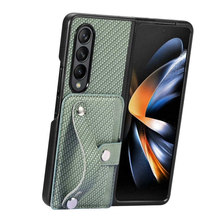 Wristband Kickstand Card Wallet Back Cover Phone Case, For Samsung Galaxy Z Fold4, For Samsung Galaxy Z Fold3, For Samsung Galaxy Z Fold2, For Samsung Galaxy Z Flip4, For Samsung Galaxy Z Flip3 5G, For Samsung Galaxy Z Flip 5G, For OPPO Find N2 Flip