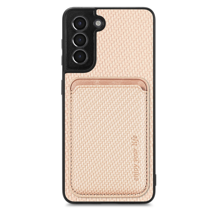 Carbon Fiber Leather Card Magsafe Magnetic Phone Case, For Samsung Galaxy S22 5G, For Samsung Galaxy S22+ 5G, For Samsung Galaxy S22 Ultra 5G, For Samsung Galaxy S21 5G, For Samsung Galaxy S21+ 5G, For Samsung Galaxy S21 Ultra 5G                       ...