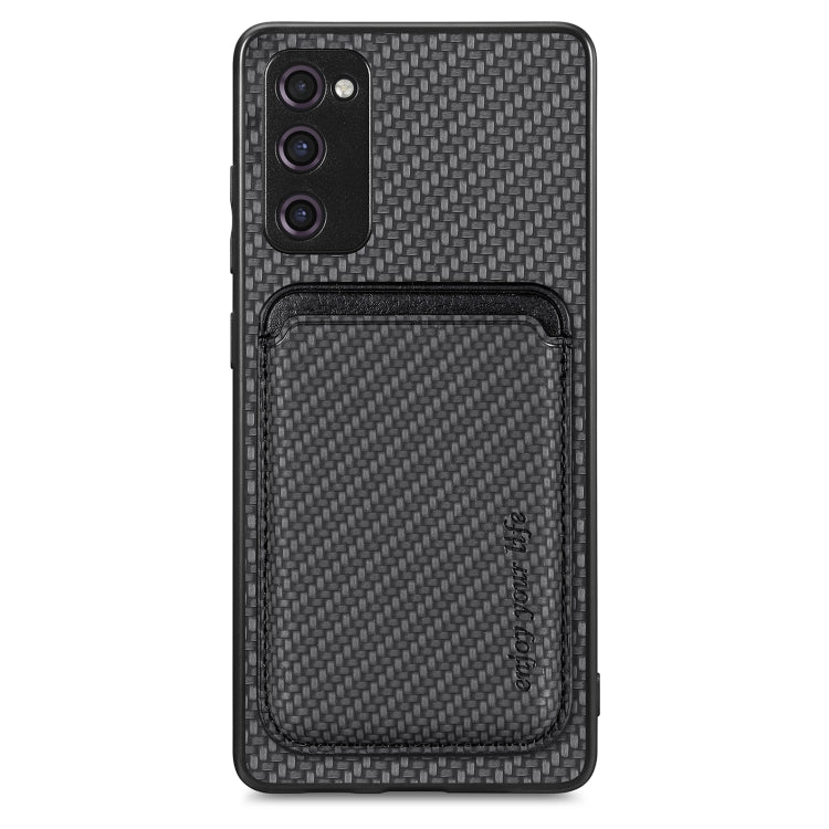 Carbon Fiber Leather Card Magsafe Magnetic Phone Case, For Samsung Galaxy S22 5G, For Samsung Galaxy S22+ 5G, For Samsung Galaxy S22 Ultra 5G, For Samsung Galaxy S21 5G, For Samsung Galaxy S21+ 5G, For Samsung Galaxy S21 Ultra 5G, For Samsung Galaxy S2...