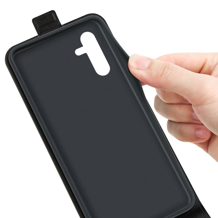 For Samsung Galaxy A14 5G R64 Texture Vertical Flip Leather Phone Case, For Samsung Galaxy A14 5G