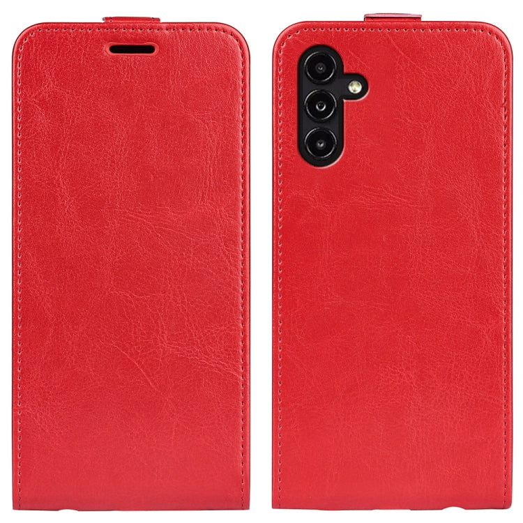 For Samsung Galaxy A14 5G R64 Texture Vertical Flip Leather Phone Case, For Samsung Galaxy A14 5G