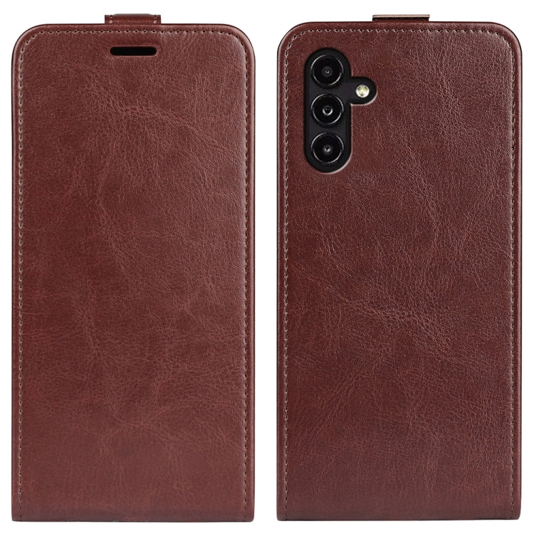 For Samsung Galaxy A14 5G R64 Texture Vertical Flip Leather Phone Case, For Samsung Galaxy A14 5G