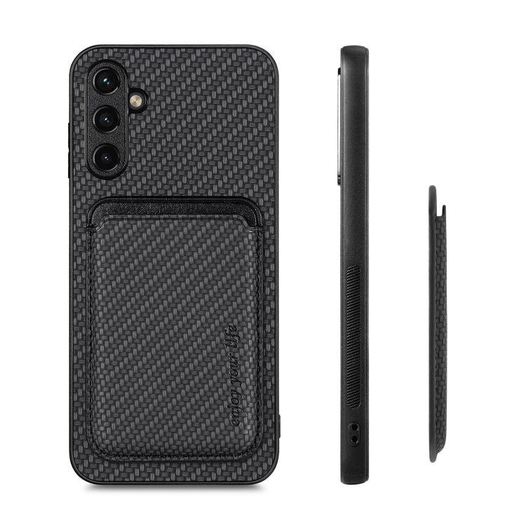 Carbon Fiber Leather Card Magsafe Magnetic Phone Case, For Samsung Galaxy A14 5G, For Samsung Galaxy A04 4G, For Samsung Galaxy A13 4G, For Samsung Galaxy A13 5G, For Samsung Galaxy A22 4G, For Samsung Galaxy A22 5G, For Samsung Galaxy A32 5G          ...