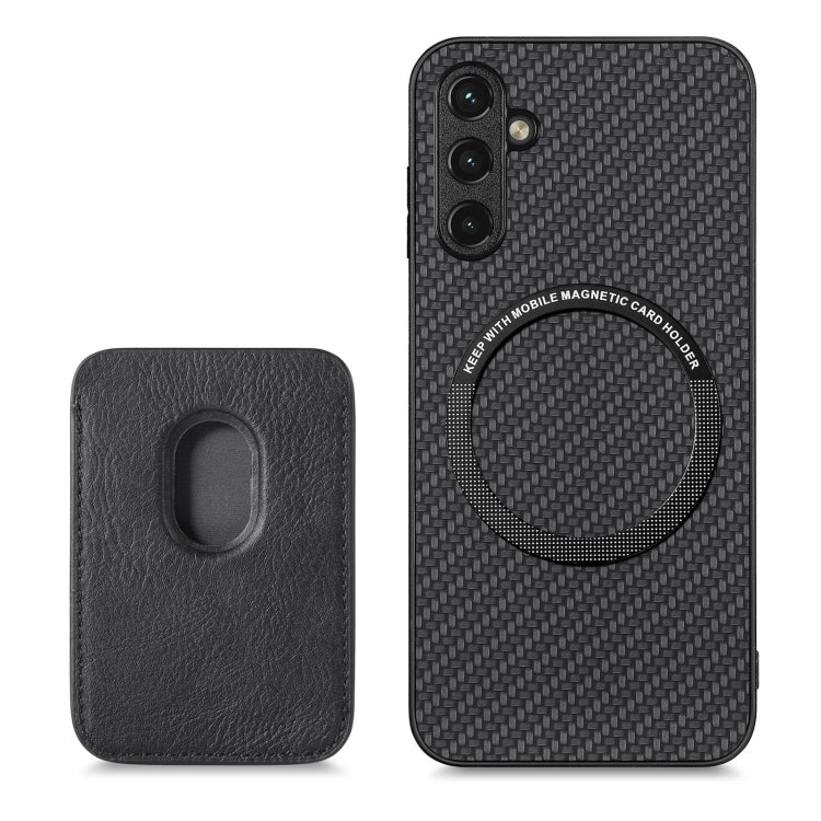 Carbon Fiber Leather Card Magsafe Magnetic Phone Case, For Samsung Galaxy A14 5G, For Samsung Galaxy A04 4G, For Samsung Galaxy A13 4G, For Samsung Galaxy A13 5G, For Samsung Galaxy A22 4G, For Samsung Galaxy A22 5G, For Samsung Galaxy A32 5G          ...