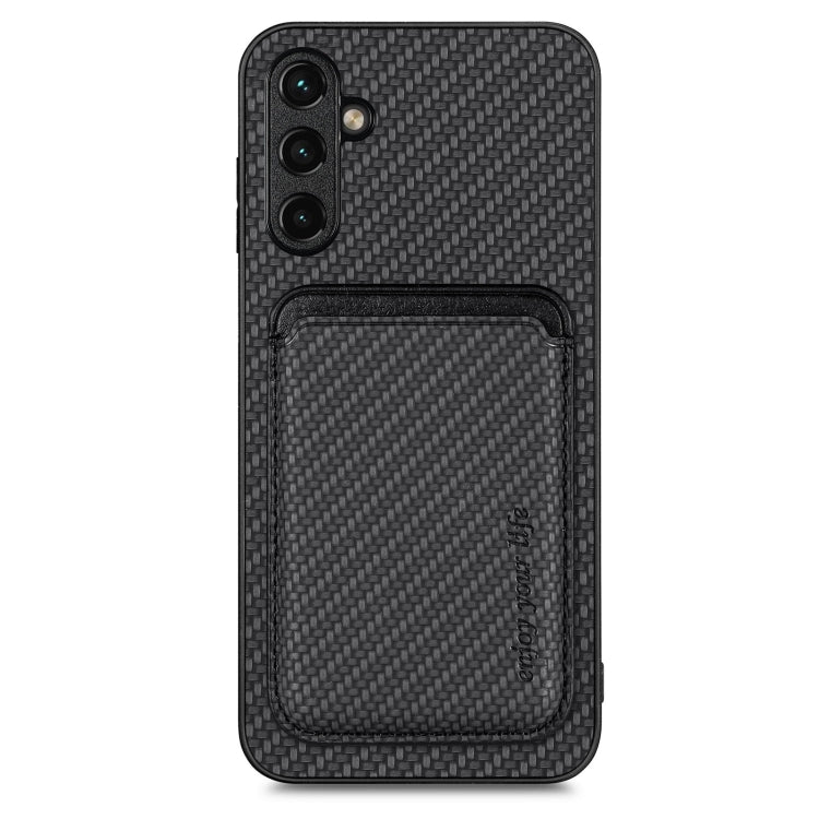 Carbon Fiber Leather Card Magsafe Magnetic Phone Case, For Samsung Galaxy A14 5G, For Samsung Galaxy A04 4G, For Samsung Galaxy A13 4G, For Samsung Galaxy A13 5G, For Samsung Galaxy A22 4G, For Samsung Galaxy A22 5G, For Samsung Galaxy A32 5G          ...