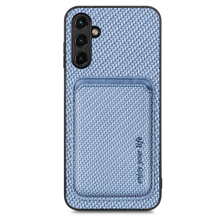 Carbon Fiber Leather Card Magsafe Magnetic Phone Case, For Samsung Galaxy A14 5G, For Samsung Galaxy A04 4G, For Samsung Galaxy A13 4G, For Samsung Galaxy A13 5G, For Samsung Galaxy A22 4G, For Samsung Galaxy A22 5G, For Samsung Galaxy A32 5G          ...
