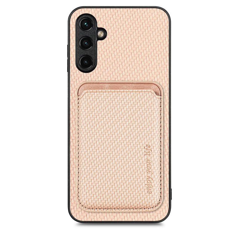 Carbon Fiber Leather Card Magsafe Magnetic Phone Case, For Samsung Galaxy A14 5G, For Samsung Galaxy A04 4G, For Samsung Galaxy A13 4G, For Samsung Galaxy A13 5G, For Samsung Galaxy A22 4G, For Samsung Galaxy A22 5G, For Samsung Galaxy A32 5G          ...