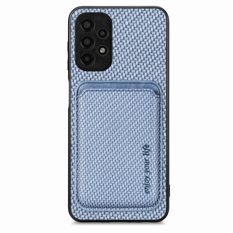 Carbon Fiber Leather Card Magsafe Magnetic Phone Case, For Samsung Galaxy A14 5G, For Samsung Galaxy A04 4G, For Samsung Galaxy A13 4G, For Samsung Galaxy A13 5G, For Samsung Galaxy A22 4G, For Samsung Galaxy A22 5G, For Samsung Galaxy A32 5G          ...