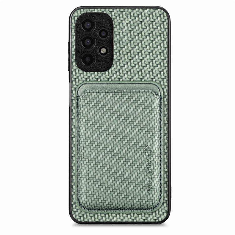 Carbon Fiber Leather Card Magsafe Magnetic Phone Case, For Samsung Galaxy A14 5G, For Samsung Galaxy A04 4G, For Samsung Galaxy A13 4G, For Samsung Galaxy A13 5G, For Samsung Galaxy A22 4G, For Samsung Galaxy A22 5G, For Samsung Galaxy A32 5G          ...