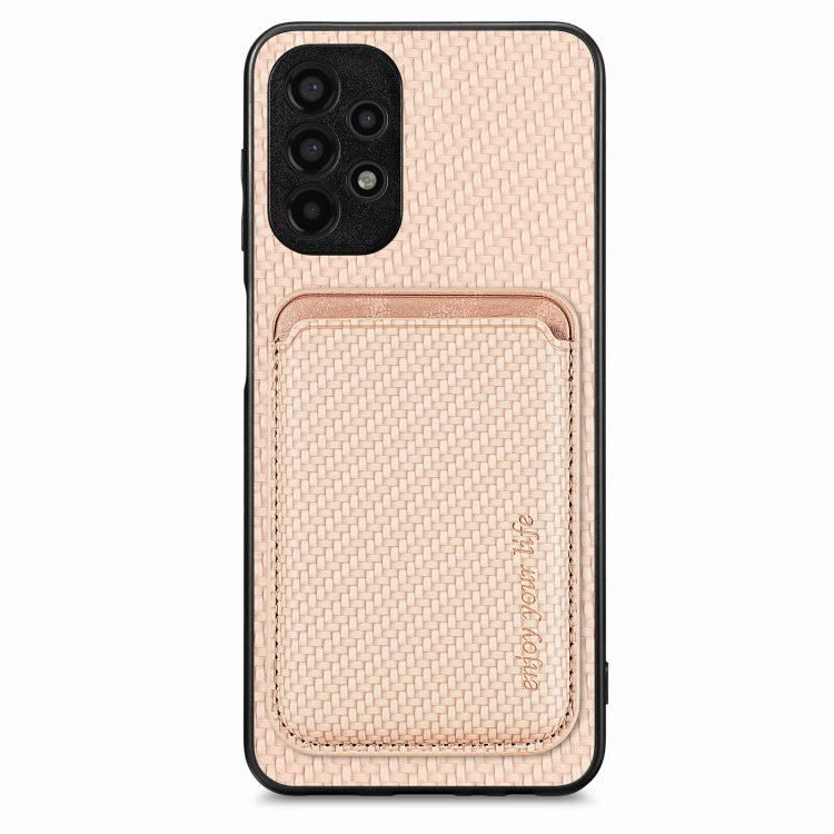 Carbon Fiber Leather Card Magsafe Magnetic Phone Case, For Samsung Galaxy A14 5G, For Samsung Galaxy A04 4G, For Samsung Galaxy A13 4G, For Samsung Galaxy A13 5G, For Samsung Galaxy A22 4G, For Samsung Galaxy A22 5G, For Samsung Galaxy A32 5G          ...