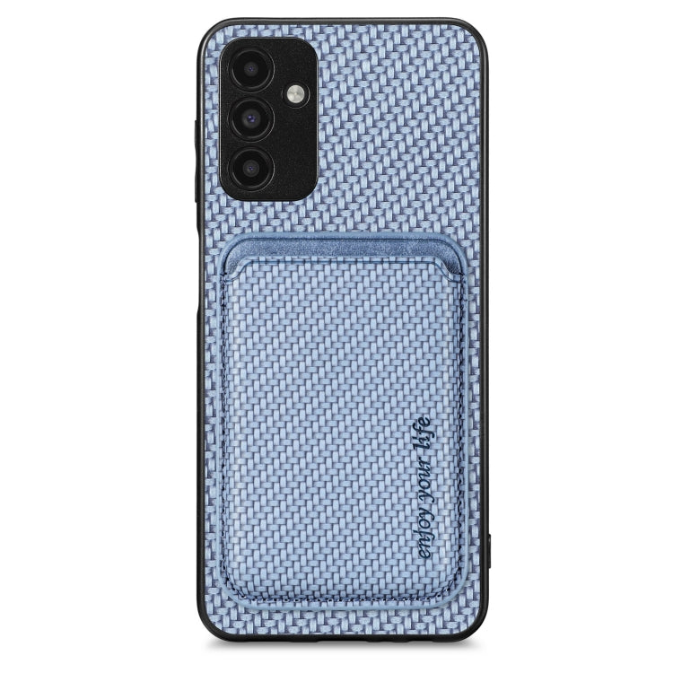 Carbon Fiber Leather Card Magsafe Magnetic Phone Case, For Samsung Galaxy A14 5G, For Samsung Galaxy A04 4G, For Samsung Galaxy A13 4G, For Samsung Galaxy A13 5G, For Samsung Galaxy A22 4G, For Samsung Galaxy A22 5G, For Samsung Galaxy A32 5G          ...