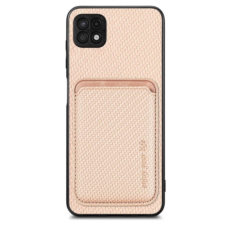 Carbon Fiber Leather Card Magsafe Magnetic Phone Case, For Samsung Galaxy A14 5G, For Samsung Galaxy A04 4G, For Samsung Galaxy A13 4G, For Samsung Galaxy A13 5G, For Samsung Galaxy A22 4G, For Samsung Galaxy A22 5G, For Samsung Galaxy A32 5G          ...