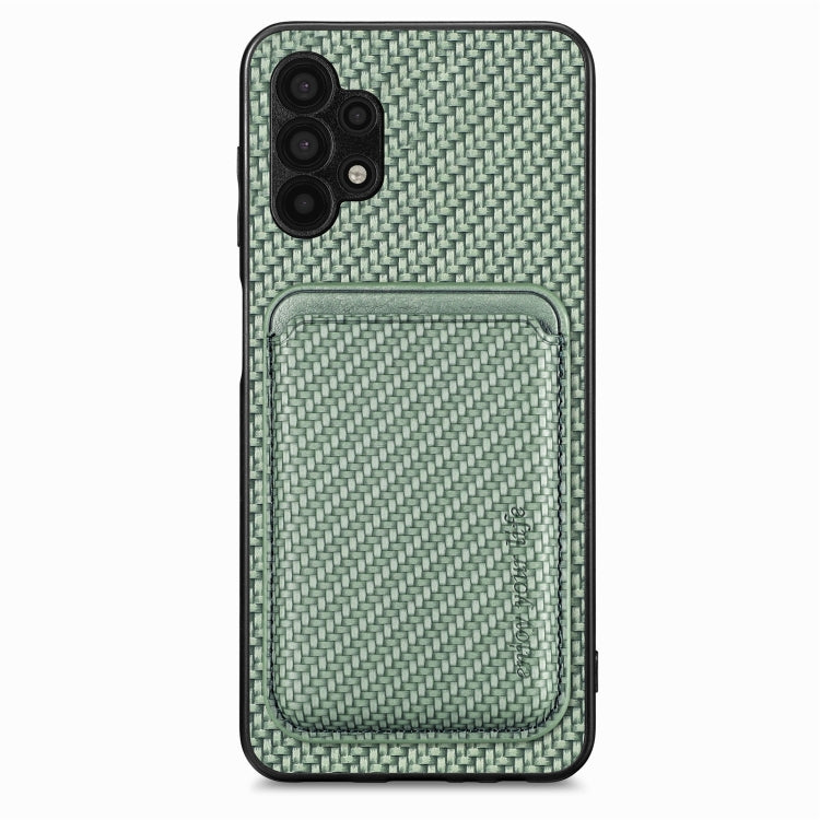 Carbon Fiber Leather Card Magsafe Magnetic Phone Case, For Samsung Galaxy A14 5G, For Samsung Galaxy A04 4G, For Samsung Galaxy A13 4G, For Samsung Galaxy A13 5G, For Samsung Galaxy A22 4G, For Samsung Galaxy A22 5G, For Samsung Galaxy A32 5G          ...