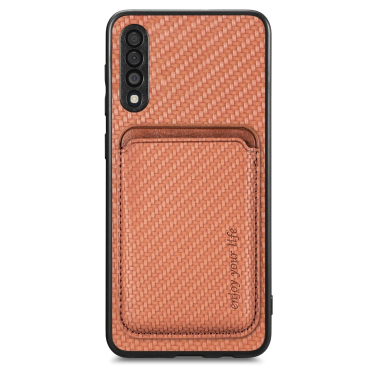 Carbon Fiber Leather Card Magsafe Magnetic Phone Case, For Samsung Galaxy A14 5G, For Samsung Galaxy A04 4G, For Samsung Galaxy A13 4G, For Samsung Galaxy A13 5G, For Samsung Galaxy A22 4G, For Samsung Galaxy A22 5G, For Samsung Galaxy A32 5G          ...