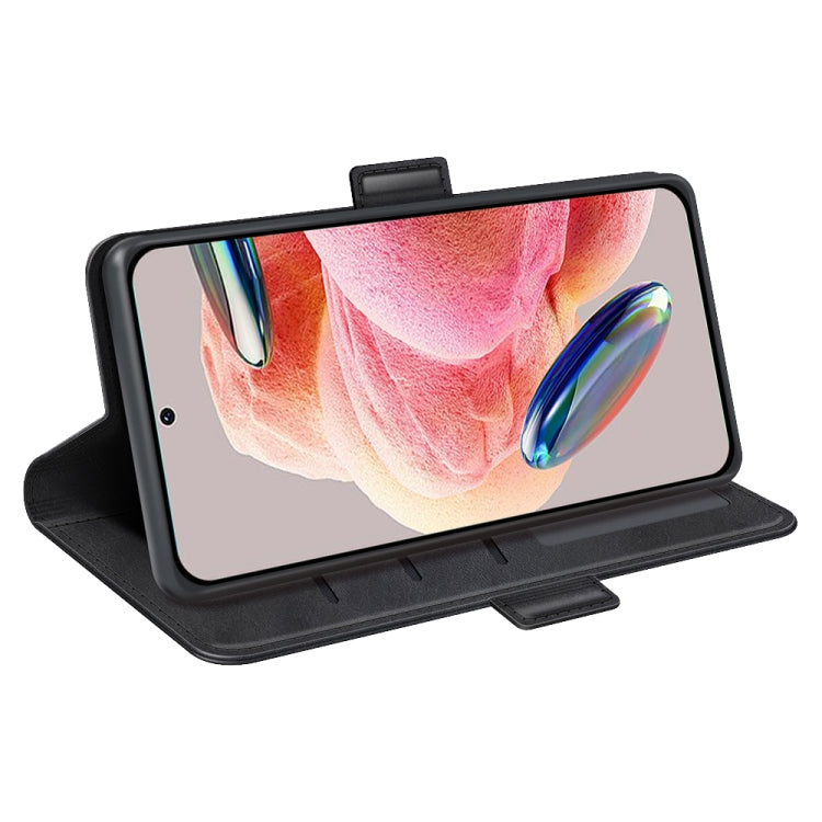 For Xiaomi Redmi Note 12 4G Global Dual-side Magnetic Buckle Horizontal Flip Leather Phone Case, For Xiaomi Redmi Note 12 4G Global