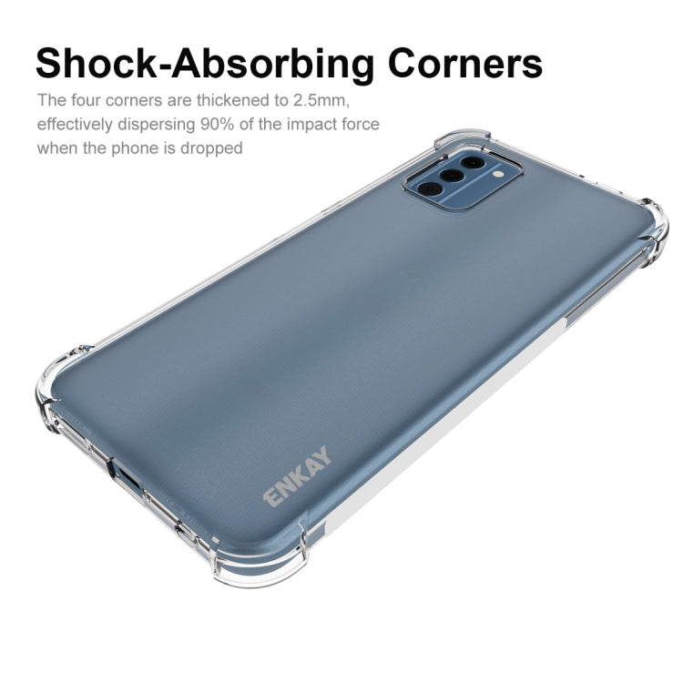 ENKAY Clear TPU Shockproof Anti-slip Phone Case, For Nokia C300 4G, For Nokia G42 5G, For Nokia C12 4G, For Nokia C110 4G, For Nokia C22 4G, For Nokia XR21 5G, For Nokia C32 4G