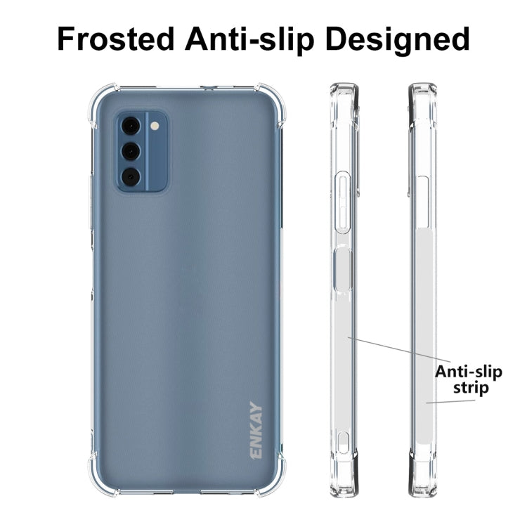 ENKAY Clear TPU Shockproof Anti-slip Phone Case, For Nokia C300 4G, For Nokia G42 5G, For Nokia C12 4G, For Nokia C110 4G, For Nokia C22 4G, For Nokia XR21 5G, For Nokia C32 4G