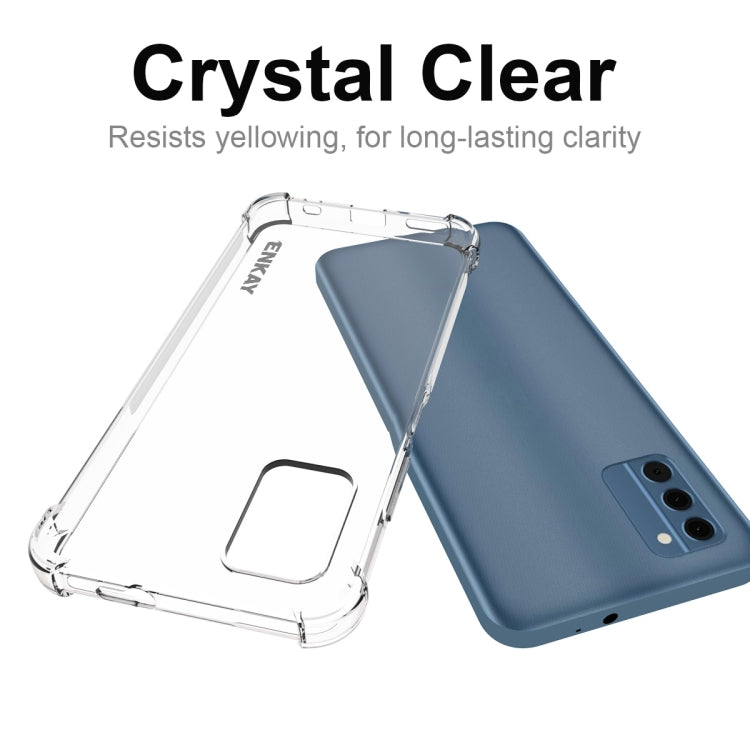 ENKAY Clear TPU Shockproof Anti-slip Phone Case, For Nokia C300 4G, For Nokia G42 5G, For Nokia C12 4G, For Nokia C110 4G, For Nokia C22 4G, For Nokia XR21 5G, For Nokia C32 4G