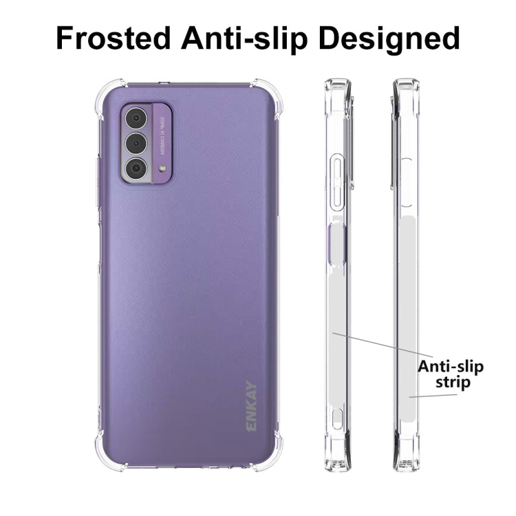 ENKAY Clear TPU Shockproof Anti-slip Phone Case, For Nokia G42 5G, For Nokia C12 4G, For Nokia C300 4G, For Nokia C22 4G, For Nokia C110 4G, For Nokia C32 4G, For Nokia XR21 5G