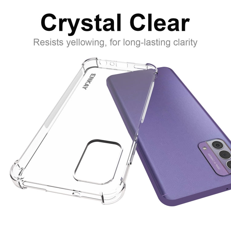 ENKAY Clear TPU Shockproof Anti-slip Phone Case, For Nokia G42 5G, For Nokia C12 4G, For Nokia C300 4G, For Nokia C22 4G, For Nokia C110 4G, For Nokia C32 4G, For Nokia XR21 5G