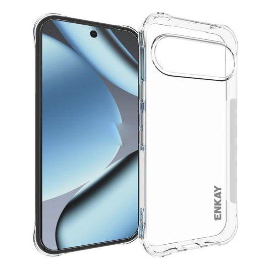 ENKAY Hat-Prince Transparent TPU Shockproof Phone Case, For Google Pixel 11 Pro XL, For Google Pixel 11, For Google Pixel 11 Pro, For Google Pixel 10a, For Google Pixel 9a, For Google Pixel 9 Pro, For Google Pixel 9, For Google Pixel 8a                ...