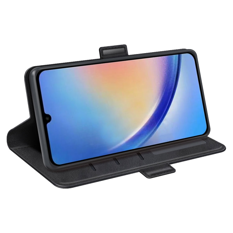 For Samsung Galaxy A34 Dual-side Magnetic Buckle Horizontal Flip Leather Phone Case, For Samsung Galaxy A34 5G