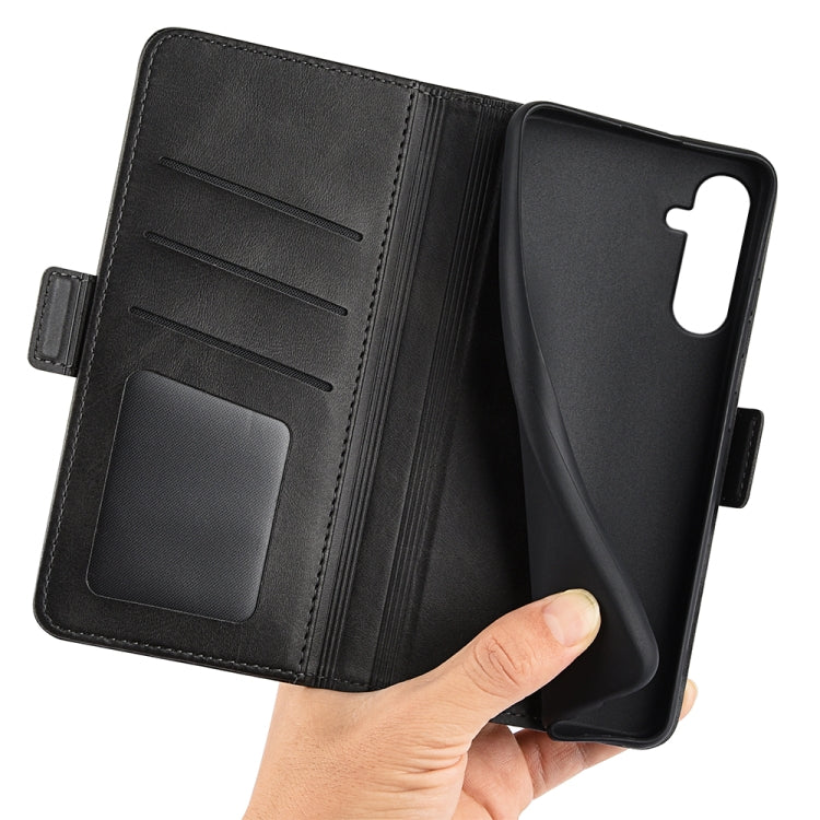 For Samsung Galaxy A34 Dual-side Magnetic Buckle Horizontal Flip Leather Phone Case, For Samsung Galaxy A34 5G