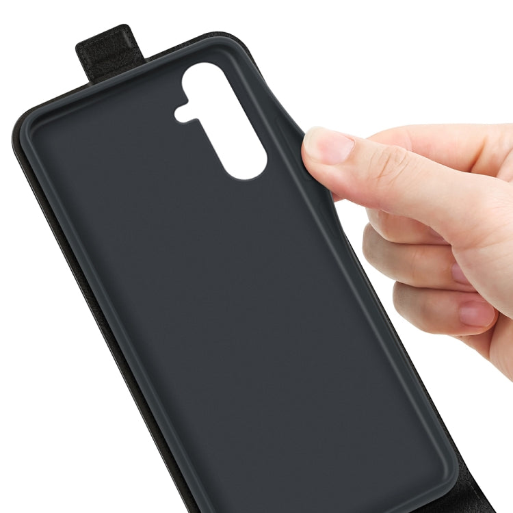 For Samsung Galaxy A34 5G R64 Texture Vertical Flip Leather Phone Case, For Samsung Galaxy A34 5G