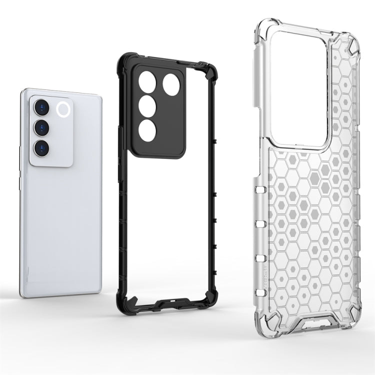 For vivo V27 / V27 Pro Shockproof Honeycomb Phone Case, For vivo V27 / V27 Pro, For vivo V27e