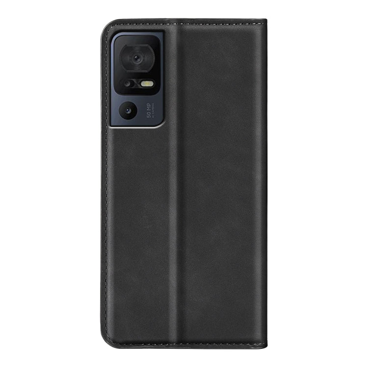 For TCL 40 SE Retro-skin  Magnetic Suction Leather Phone Case, For TCL 40 SE