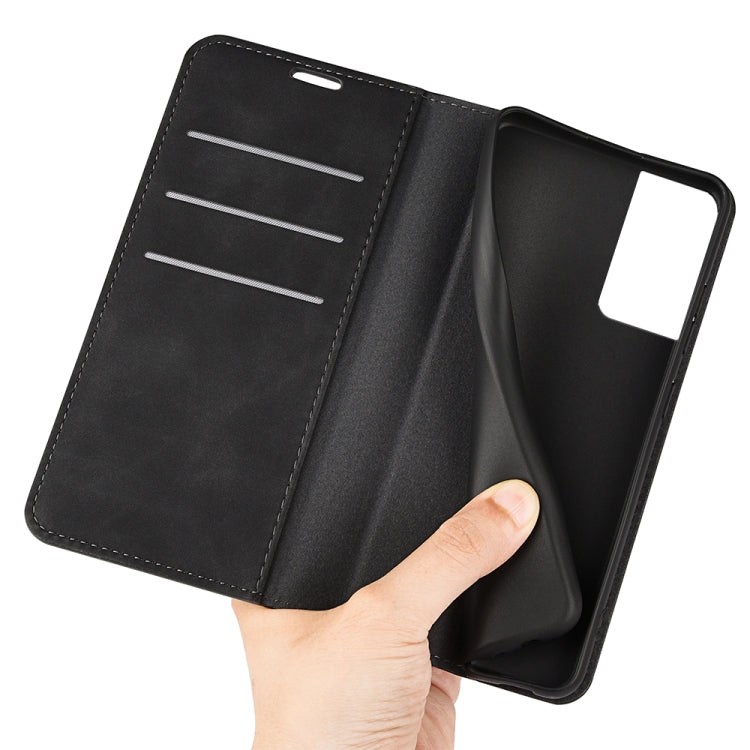For TCL 40 SE Retro-skin  Magnetic Suction Leather Phone Case, For TCL 40 SE