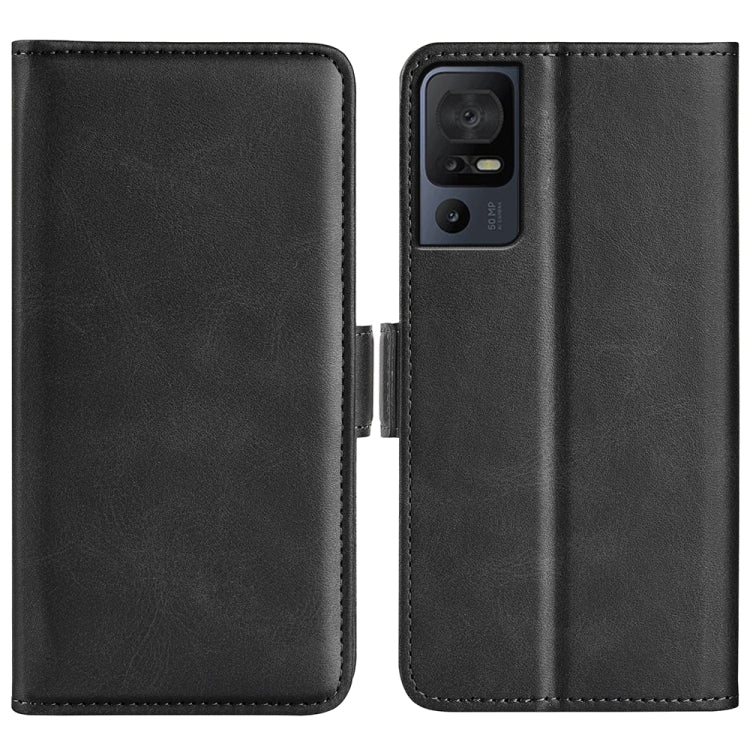 For TCL 40 SE Dual-side Magnetic Buckle Leather Phone Case, For TCL 40 SE
