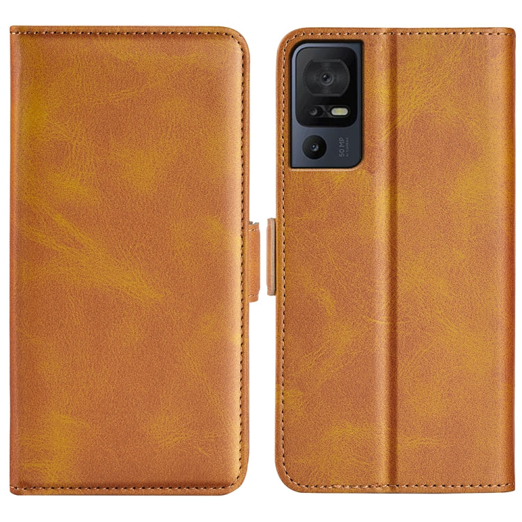 For TCL 40 SE Dual-side Magnetic Buckle Leather Phone Case, For TCL 40 SE