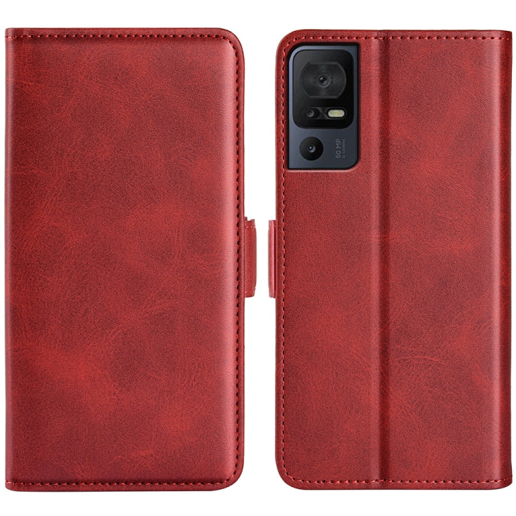 For TCL 40 SE Dual-side Magnetic Buckle Leather Phone Case, For TCL 40 SE
